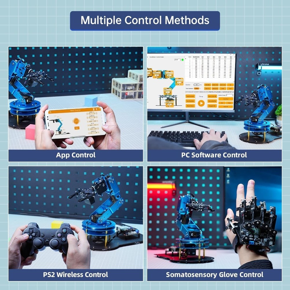 Arduino Compatible Robotic Arm with Inverse Kinematics for Advanced Programming