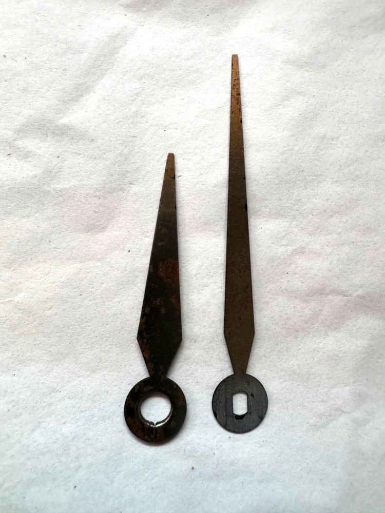 CLOCK HANDS 3" BLACK - DIY REPLACEMENT - Pair of Hands NEW