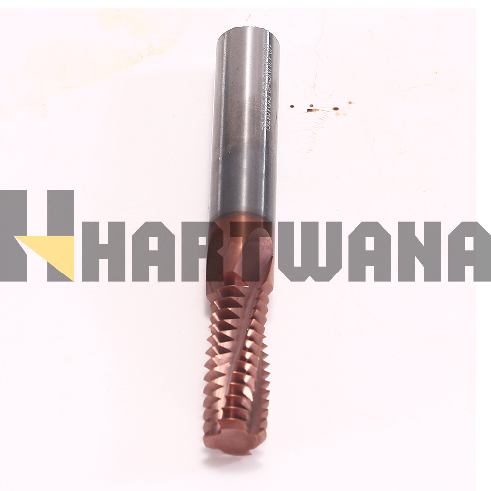13UN-1/2 Thread Mill Solid Carbide Titanium Coating Helical Flute Thread Mill