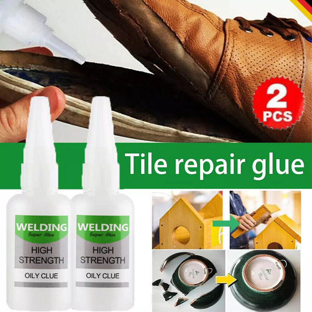 2 Pack Multifunctional Welding High-Strength Oily Glue Universal Super Glue 50ml