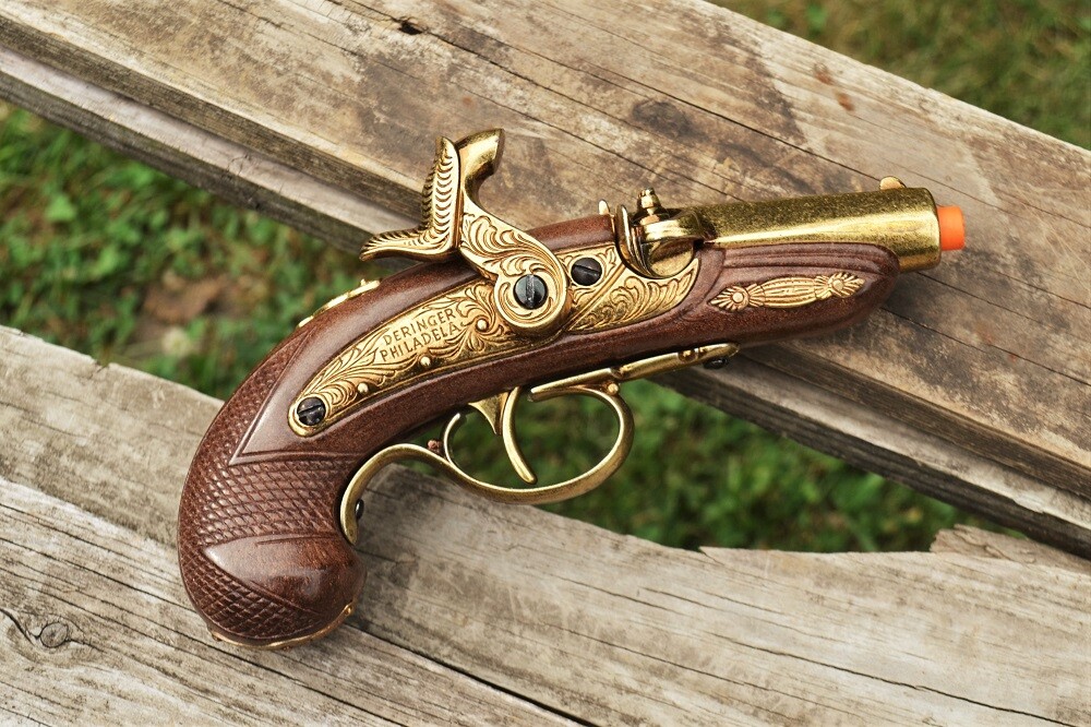 1862 Baby Philadelphia Derringer - Civil War Lincoln Assassination Denix Replica
