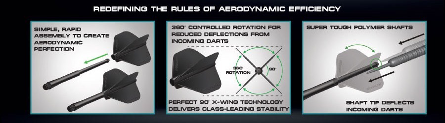 WINMAU STEALTH PEAR SHAPE FLIGHTS YELLOW