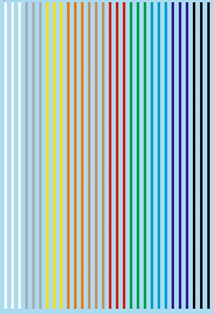 Stripes Different Colors 1.0 mm Decal 1:32