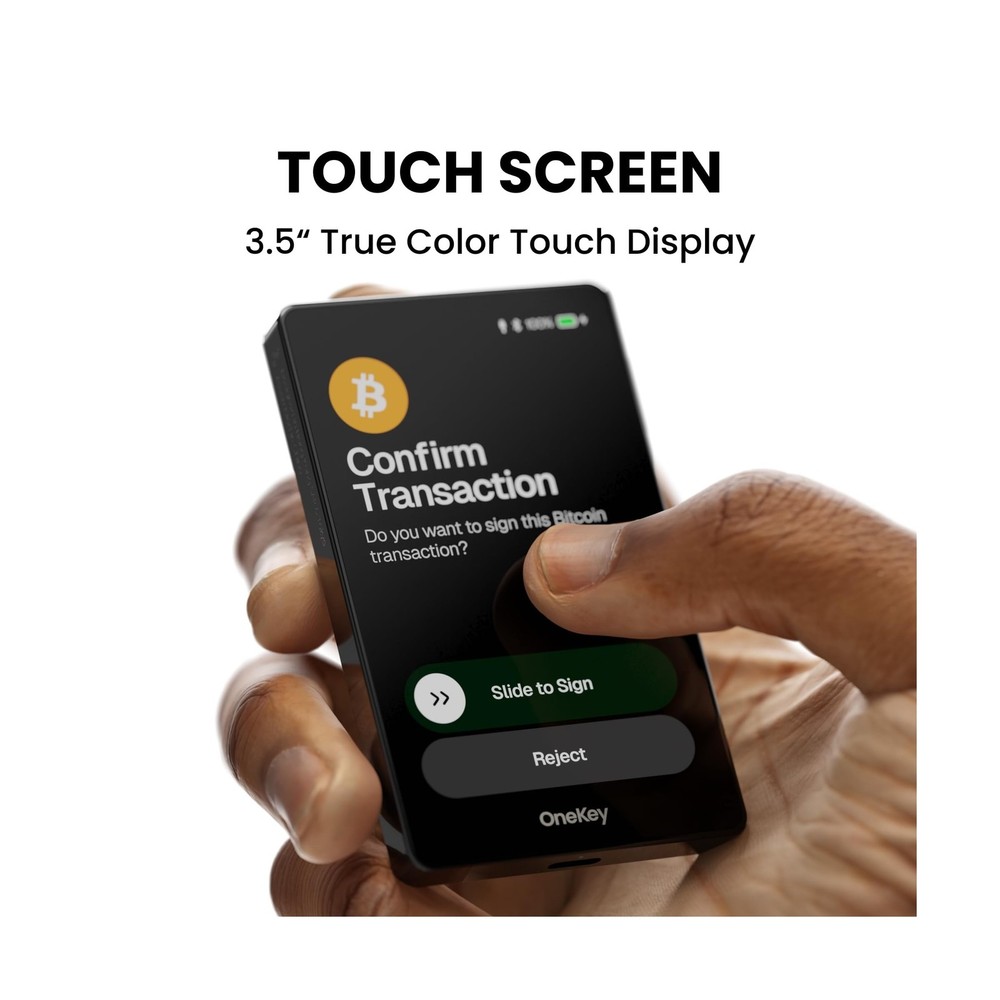 OneKey Pro Crypto Hardware Wallet + OneKey Lite Crypto Seed Storage Card