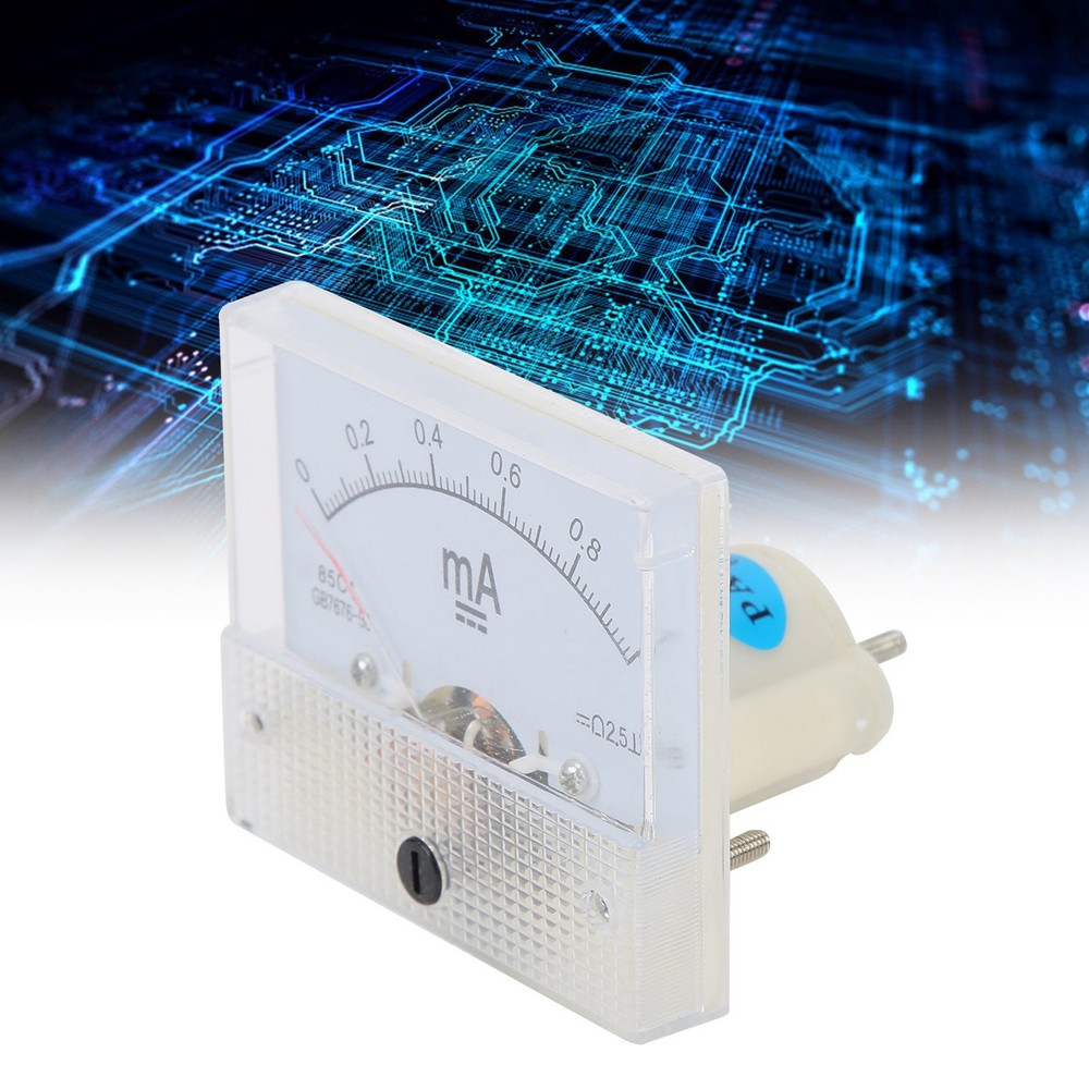 85C1 DC 0~1MA Pointer DC Ammeter Current Measuring Meter Pointer DC Ammeter