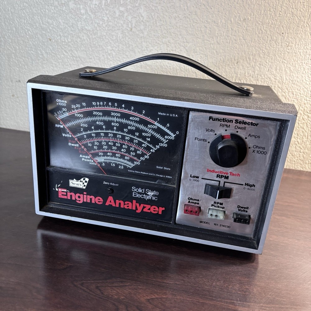 Sears Craftsman Model 161.214230 Solid State Electronic Engine Analyzer *NOTES*