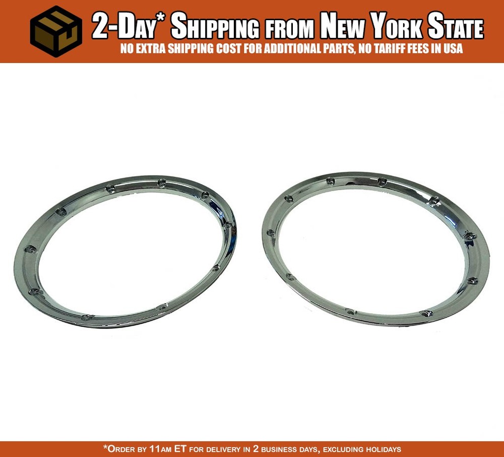 Chrome Inner Beadlock Rings for LT & SLT (2)