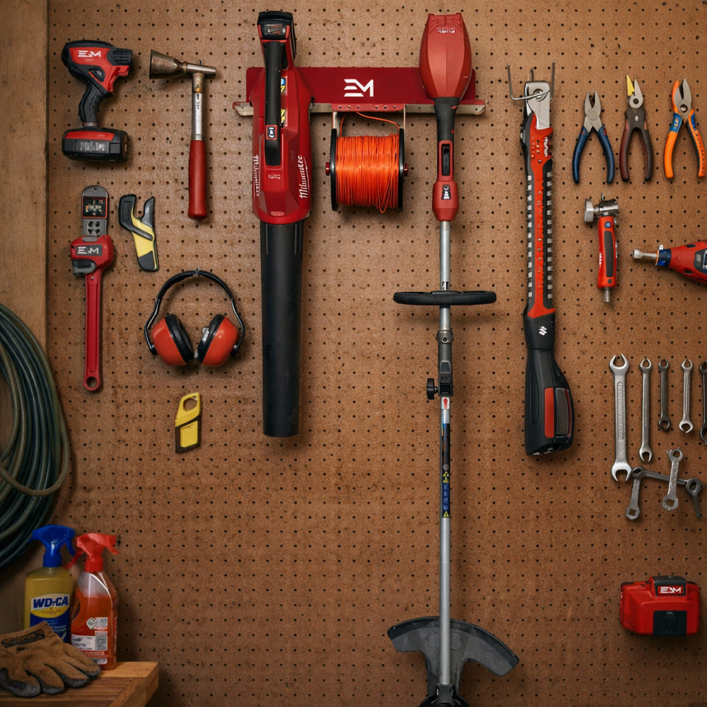 Milwaukee M18 Leaf Blower Trimmer and String Mount