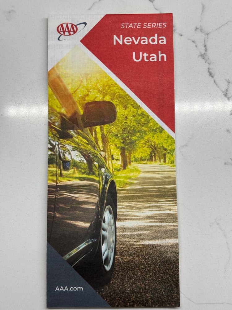 2023 AAA Nevada and Utah Road Map New Latest Edition