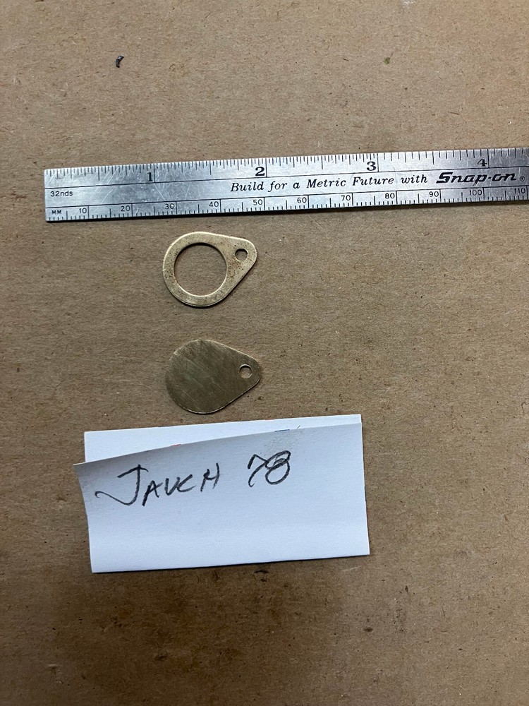 JAUCH 78 GRANDFATHER CLOCK SOLID BRASS CHAIN ENDS HOOK LOOP  PULL TAB