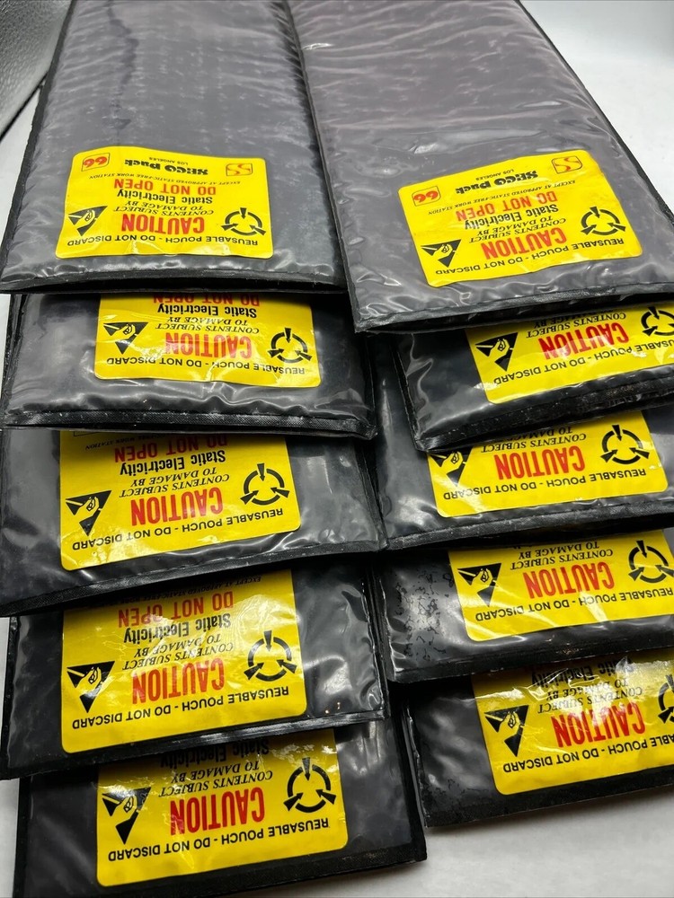 ( 10 ) SECO PAC Anti Static Reusable Pouch  Static Shielding 5” X 12”  10pcs