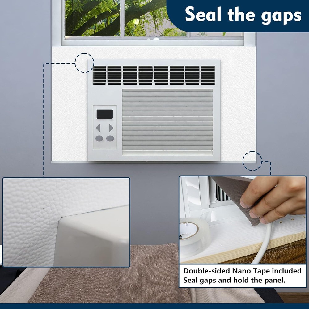 Window Air Conditioner Surround Foam Insulation Panels, Ac Side Insulating Sun B