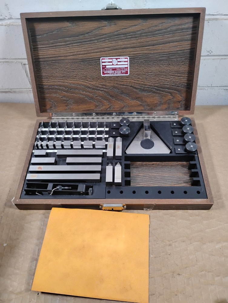 Starrett Webber HD42A1X Grade 2 Steel Gage Block Set