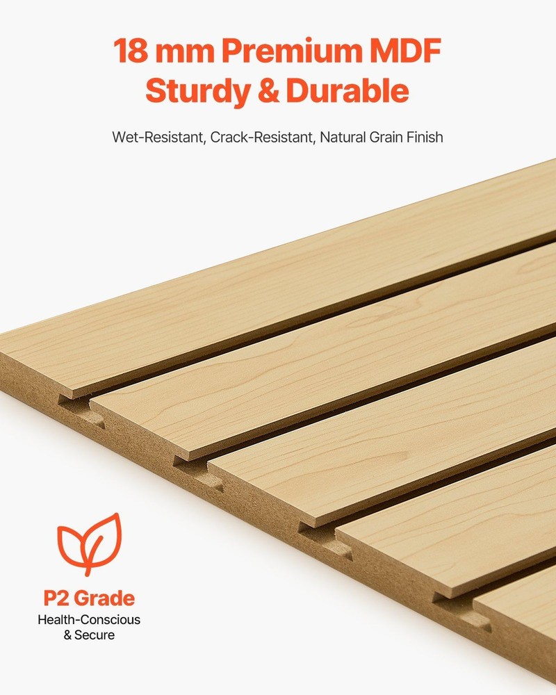 4x4ft Optimized 25lb Framework Slatwall Panel 18mm MDF 3in Standard Slot Fit