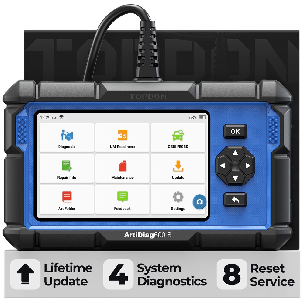 TOPDON Artidiag 600S Mid-level Diagnostic Scanner,Engine, Transmission, S-RS ABS