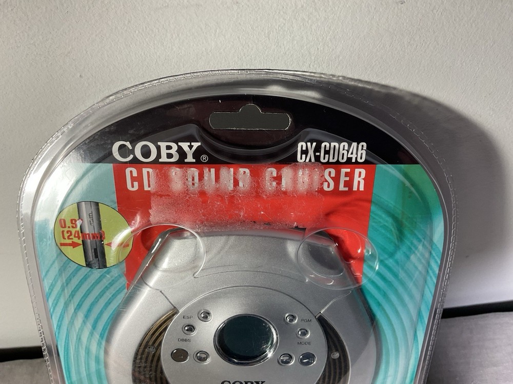 Coby Portable CD Player Model CX-CD646 Silver Car Adapters New Sealed