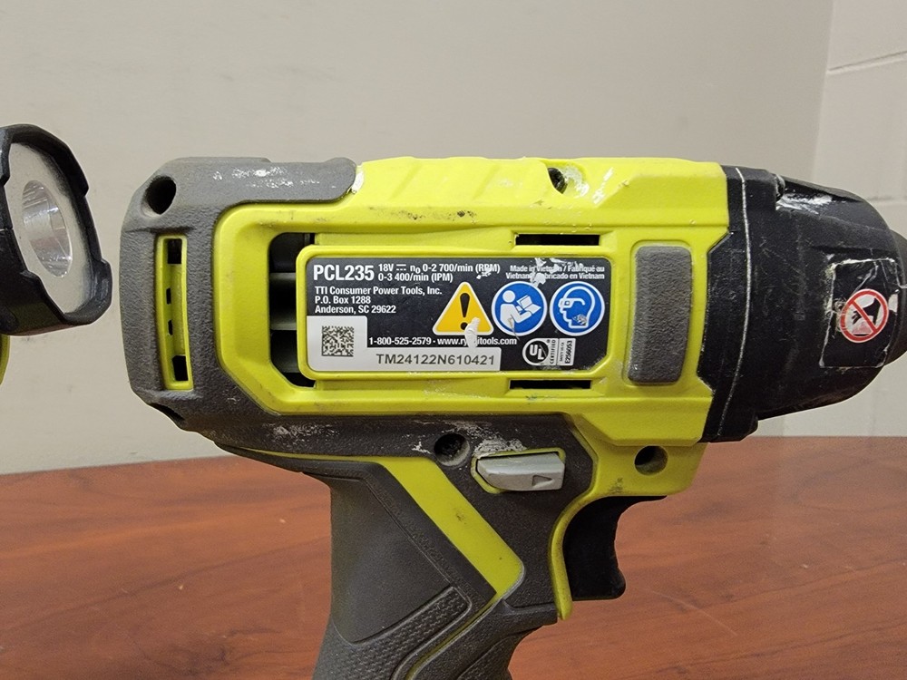 Ryobi 18V Li-Ion Cordless 3-Tool Combo Kit, Drill, Impact Driver & Light