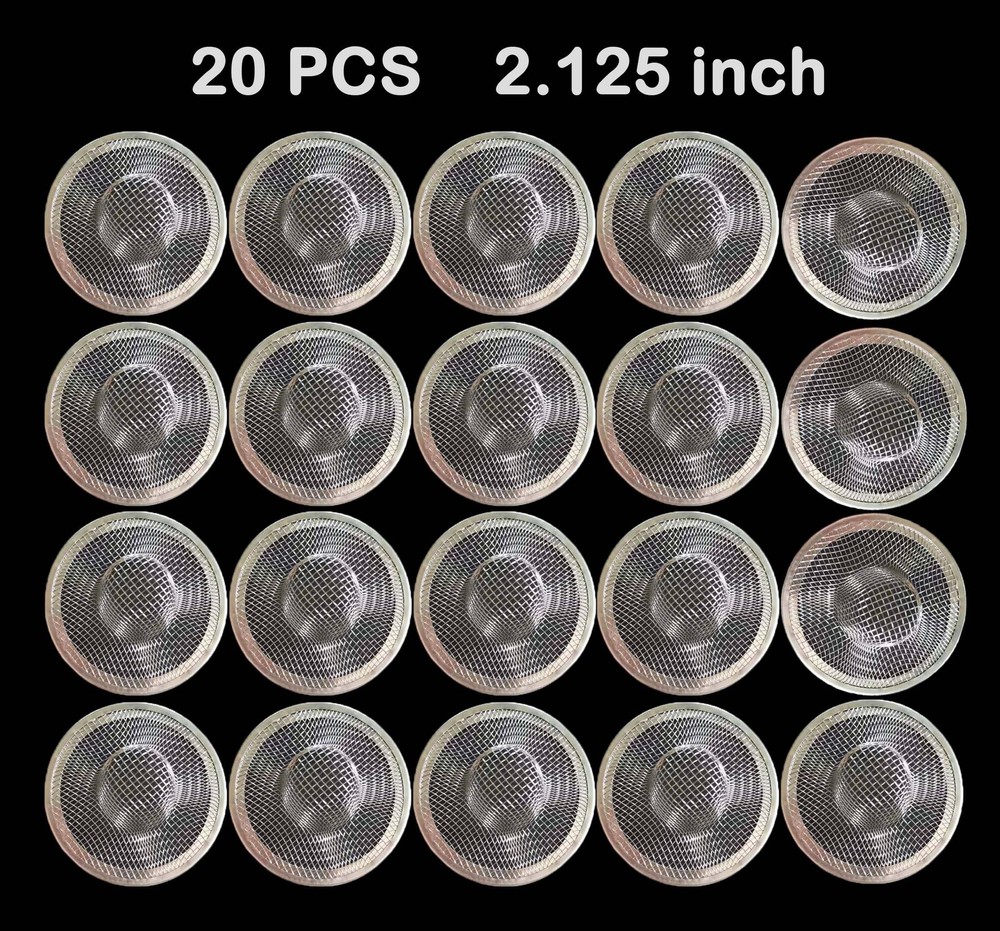 20Pcs Small Drain Mesh Basket, 2.125'' Bathroom Sink Drain Strainer Screen Mesh