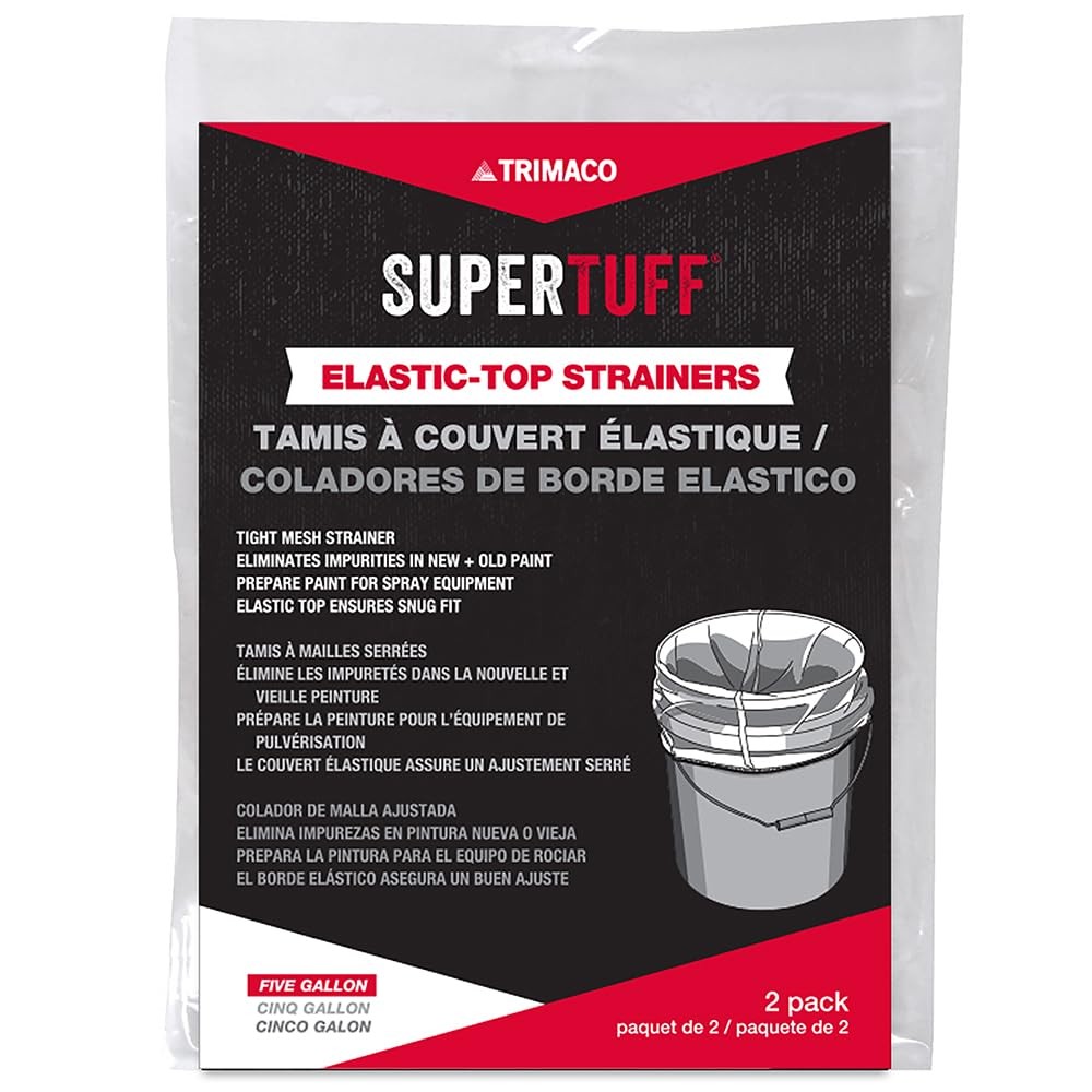Elastic Top Paint Strainer, 5 Gallon Size, 2 Per Pack