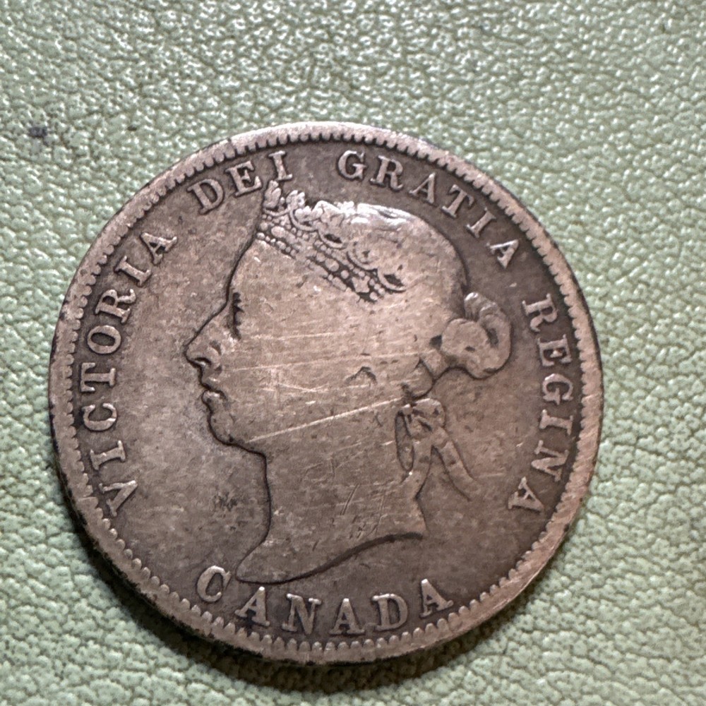 Canada 1901 25c Twenty Five Cent Silver Queen Victoria . 925 Silver Better Date