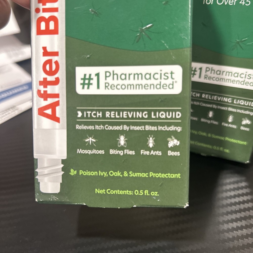 2xAfter Bite Advanced Formula Itch Relieving Liquid: 0.5 fl. oz. Mosquitoes Etc