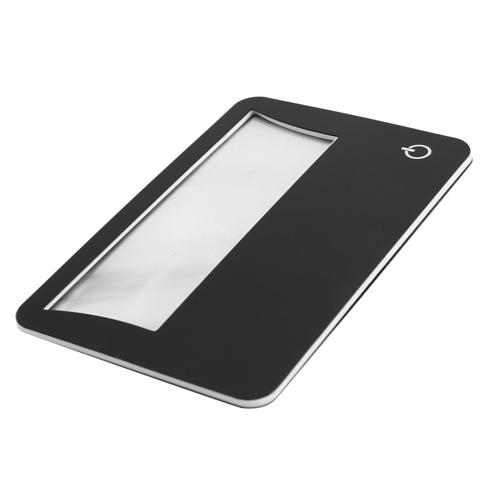 Credit Card Size Lighted 3X Magnifier Bundle Includes 6 Magnifiers, Each9748