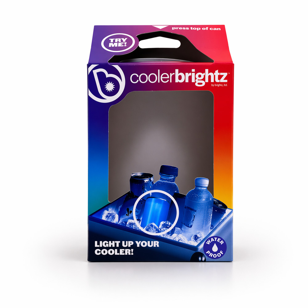 CoolerBrightz LED Cooler Lights Waterproof Blue 2 Pack New