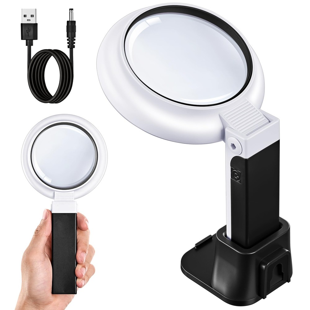 Magnifying Glass with Light Stand 3 Mode **Illuminated** for Seniors