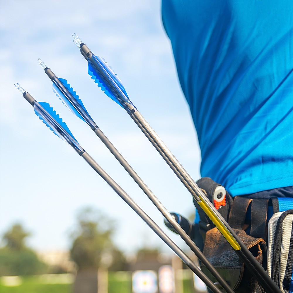 Cocca Arrow 6.2mm 0.244",40pcs for Shooting, Transparent Blue