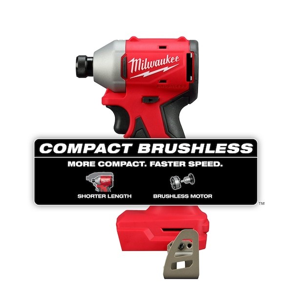Milwaukee Tool 3650-20 M18 Compact Brushless 1/4" Hex Impact Driver