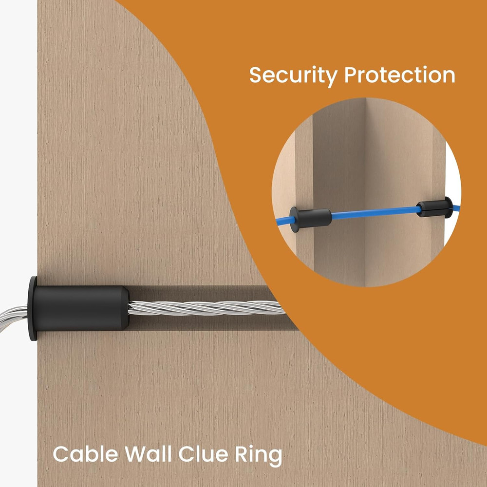 2pcs in Wall Pass Through Cable Routing Kit Compatible for Starlink Mounting 1