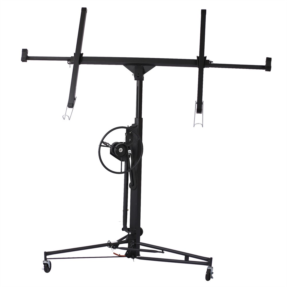 11' Drywall Lift Panel Hoist Jack Lifter Construction Tools with Adjustable Arm