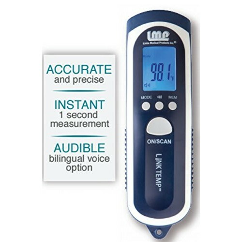Links Medical LinkTemp Non-Contact Infrared Thermometer Audible Bilingual LMP001