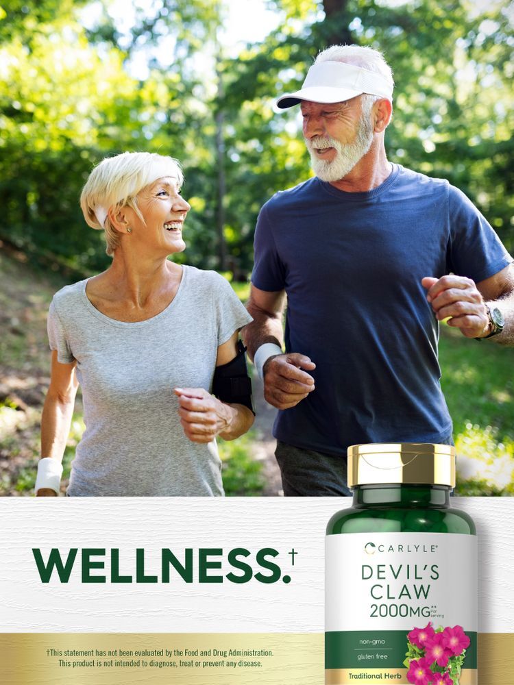 Devils Claw 2000mg | 200 Capsules | Concentrated Root Extract | by Carlyle