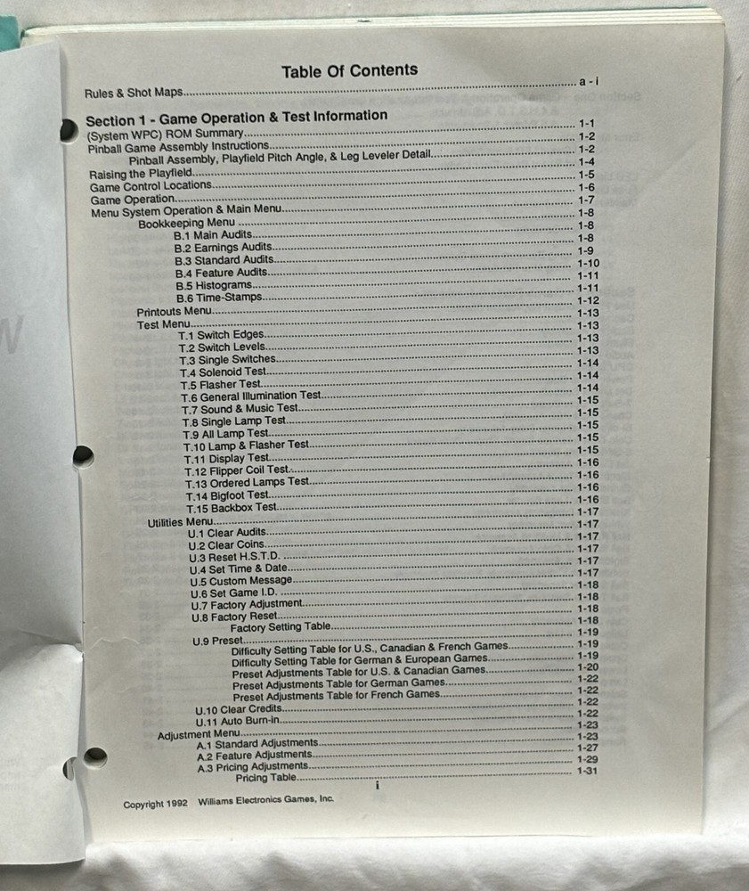 ORIGINAL-WILLIAMS-WHITEWATER-OPERATIONS MANUAL-OPERATOR'S HANDBOOK