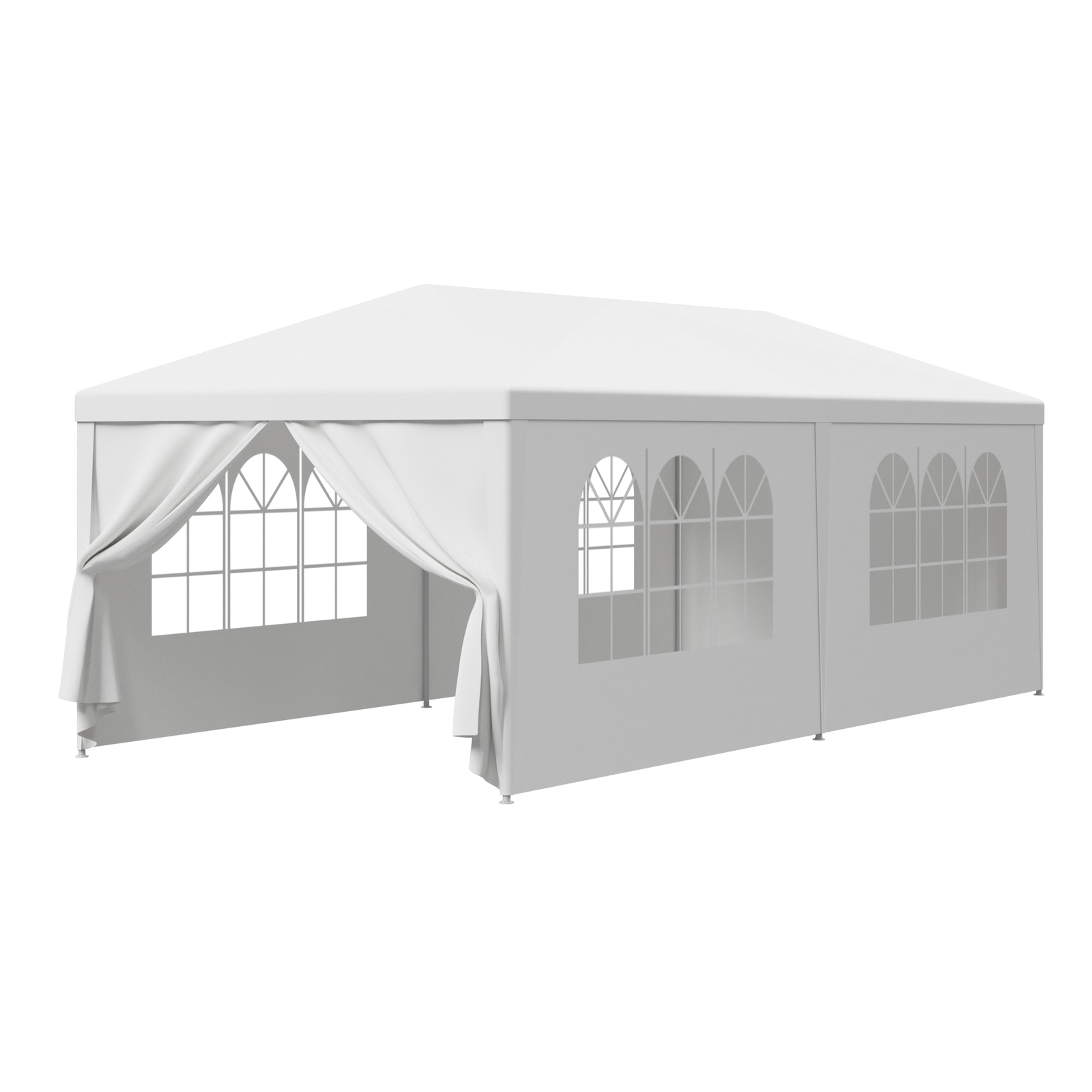 10 x 20' Gazebo Party Tent with 6 Side Walls Wedding Canopy Cater Events Outdoor