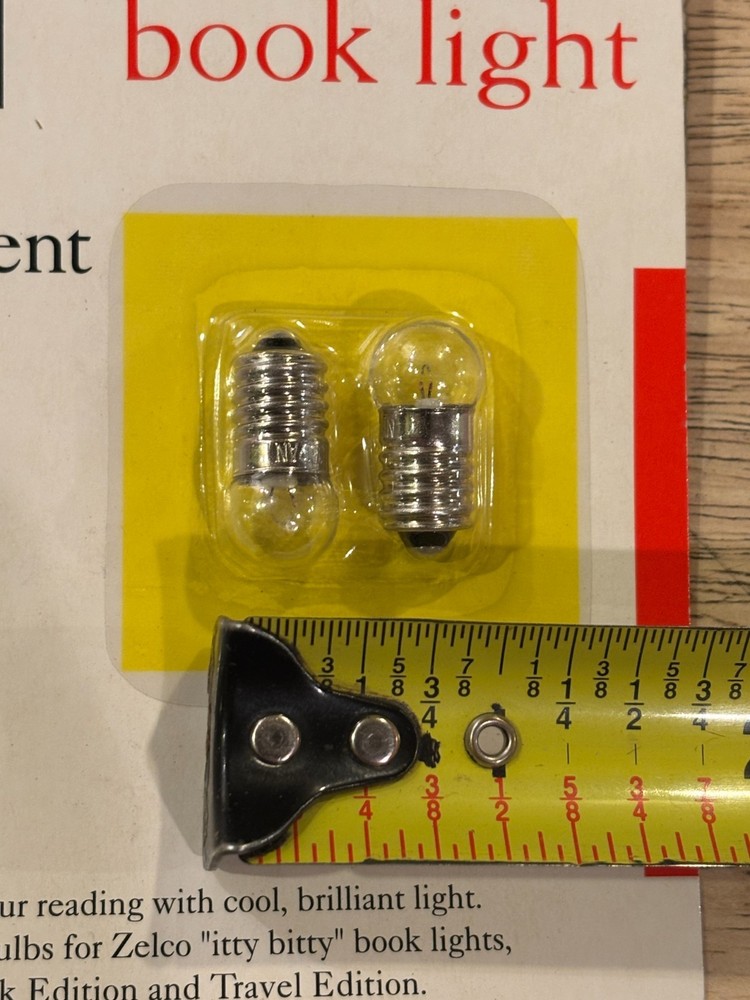 Zelco - Itty Bitty Book Light - Replacement Bulbs - 2-Pack - 1.44W 4.80V