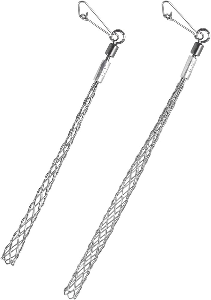 2 Pcs Wire Pulling Grip Mesh Cable Pulls Metal Cable Puller Socks Wire Pulling T