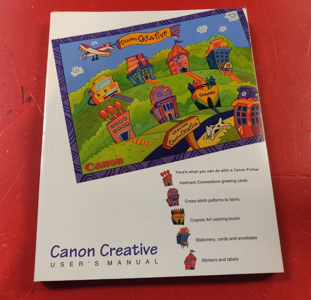 ⭐️⭐️⭐️⭐️⭐️ Canon Creative User's Manual Book