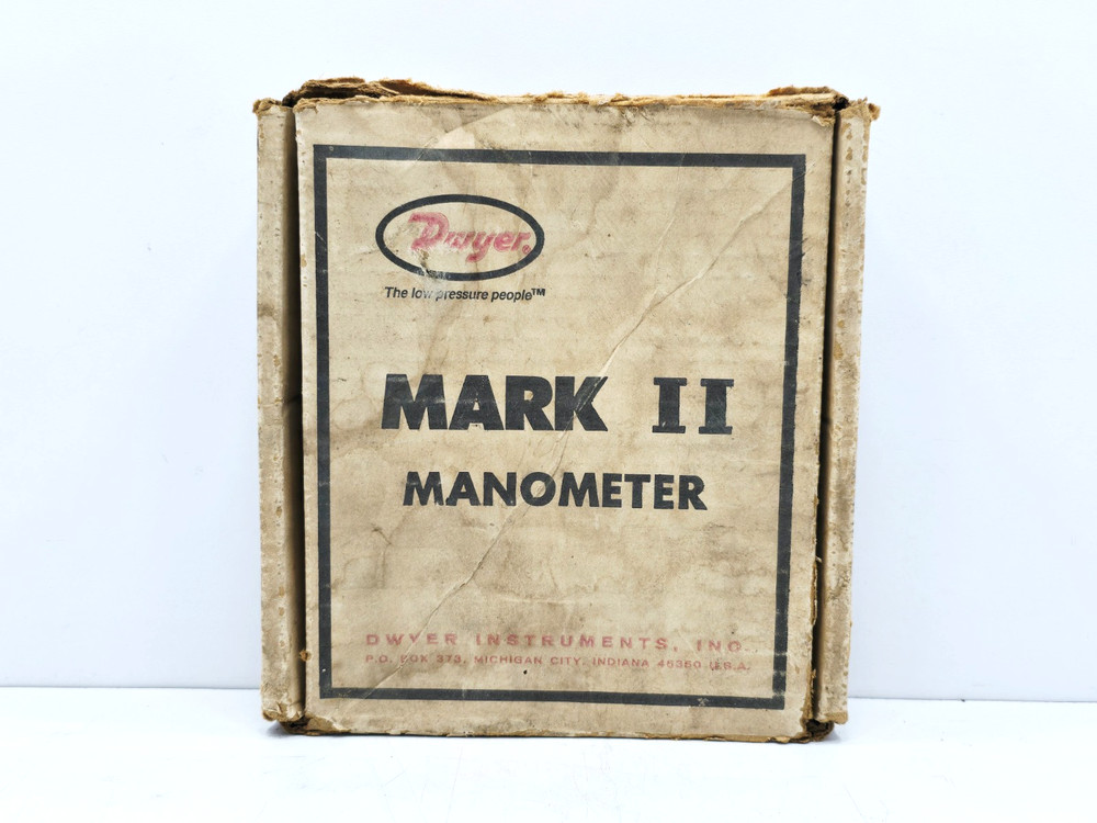 MARK II DWYER MODEL 25 WALL MOUNT MANOMETER
