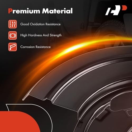 Front Driver and Passenger Brake Dust Shield Compatible Front Left and Right