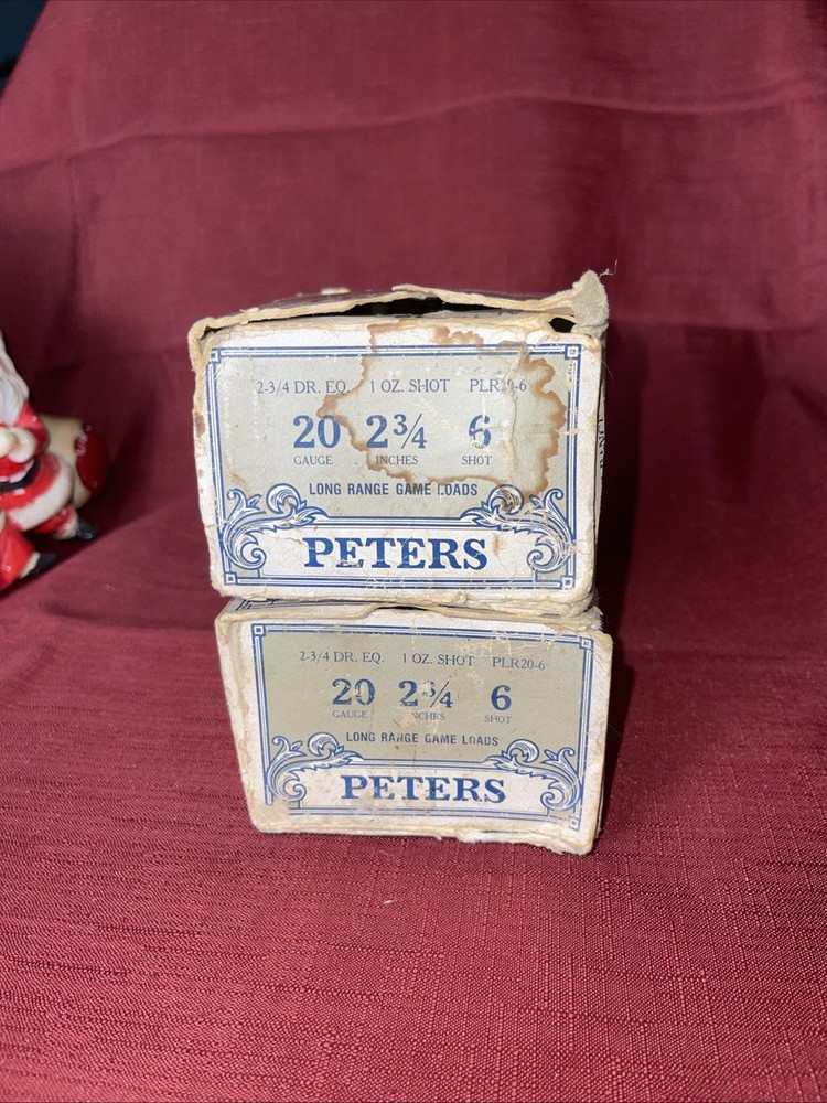 2 ~ Vintage long Range Game Loads Peters Box Empty