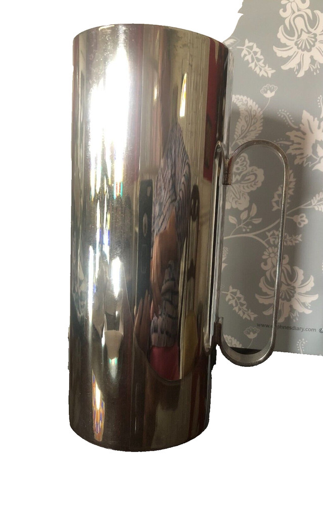 WM A RODGERS Silverplate Cylindrical Water Pitcher 8 Inch Tall