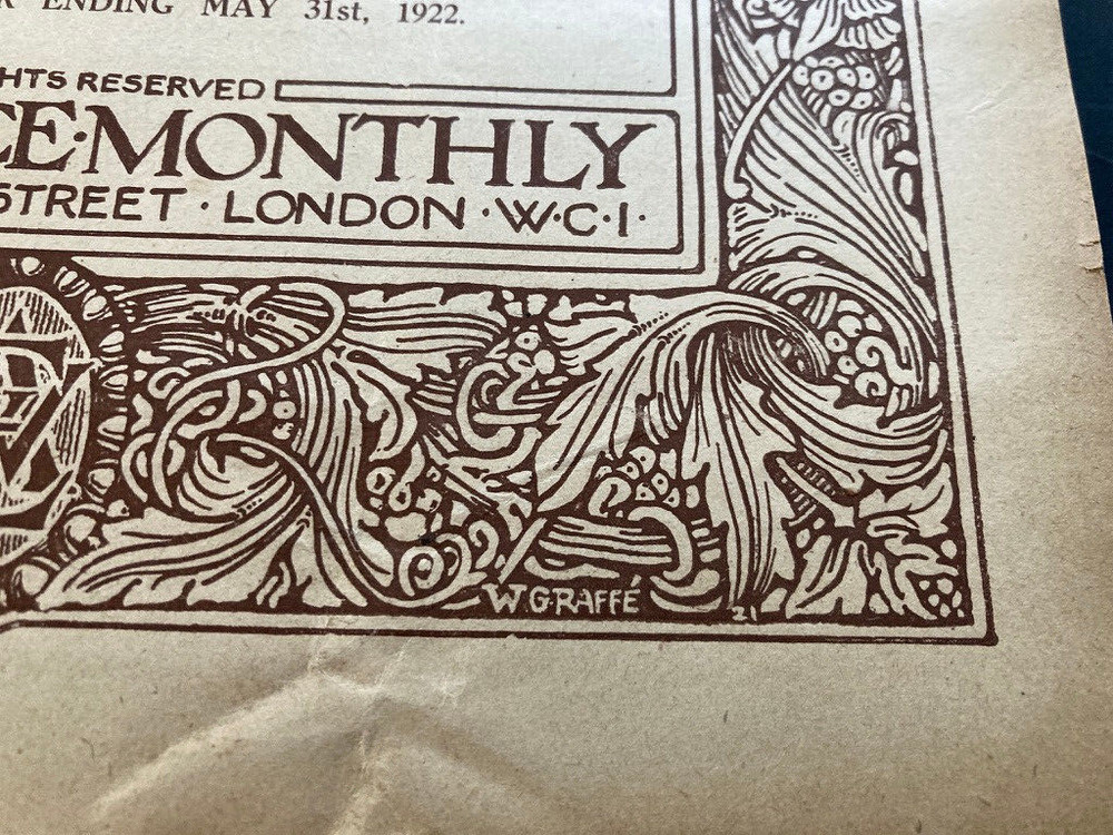1922 The Highway Workers Educational Association journal W Graffe cover