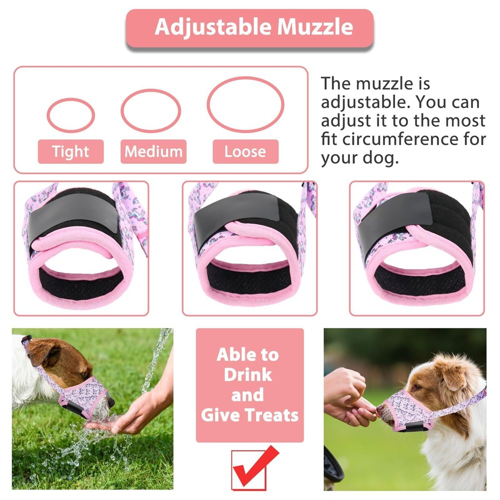 Dog Muzzle, Soft Dog Muzzles for Small Medium Large Dogs, Breathable Muzzles ...