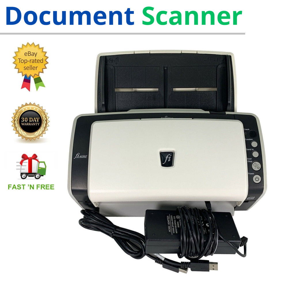 Pass-Through High Speed USB Document Office Scanner for Business Work w/Bundle