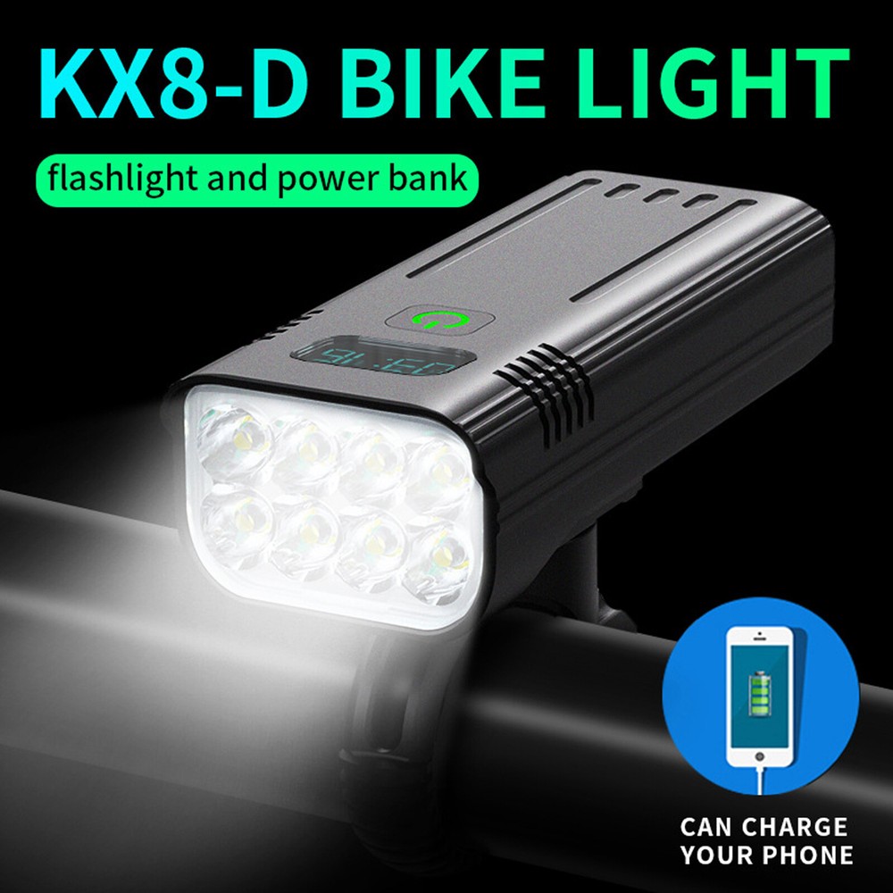 LED Bike Light USB Rechargeable Bicycle Front Headlight Waterproof Super Bright