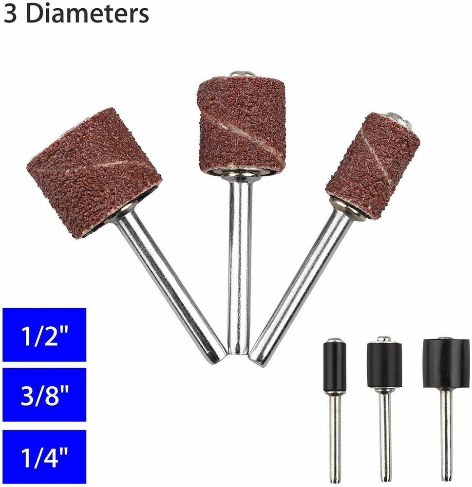 252Pcs Sanding Drum Kit For Nail Drill Bits Dremel Accessories Rotary Tool