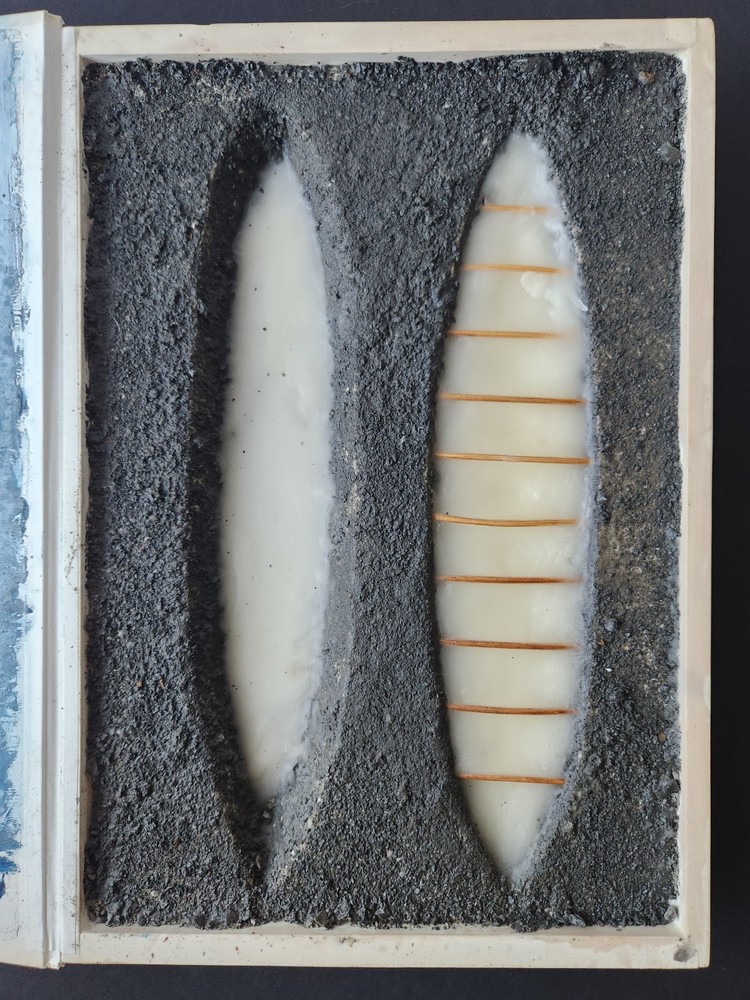 Hans Sieverding 1992 Original Abstract Mixed Media Assemblage Oldenburg, Germany