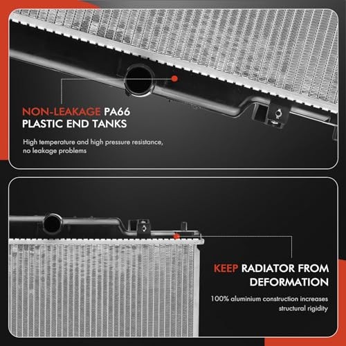 Engine Coolant Radiator Assembly Compatible with Mazda 6 2014 2015 2016 2017